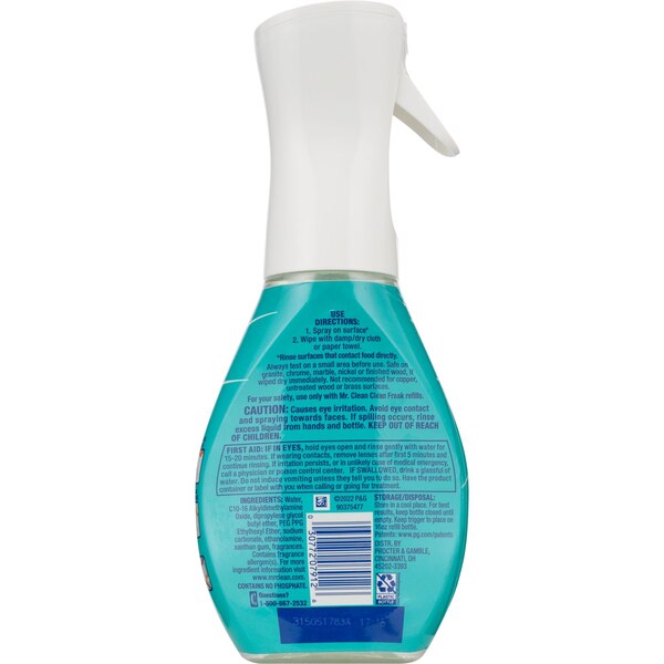 Mr. Clean Clean Freak Deep Cleaning Mist Multi-Surface Spray, Unstopables Fresh Scent, 16.7 OZ