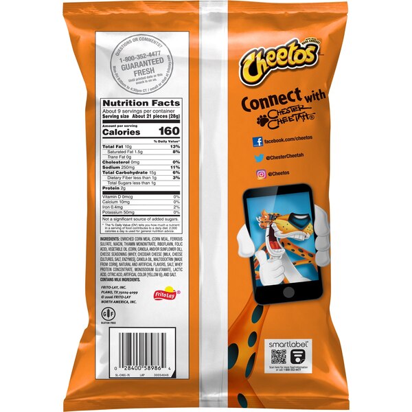 Cheetos Crunchy Cheese Flavored Snack, 8.5 oz