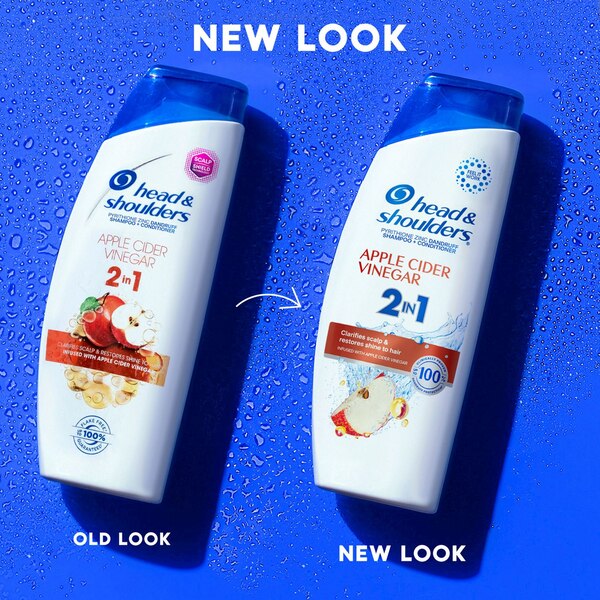 Head & Shoulders Apple Cider Vinegar 2-in-1 Dandruff Shampoo & Conditioner, 12.5 OZ