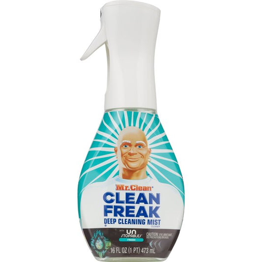 Mr. Clean Clean Freak Deep Cleaning Mist Multi-Surface Spray, Unstopables Fresh Scent, 16.7 OZ