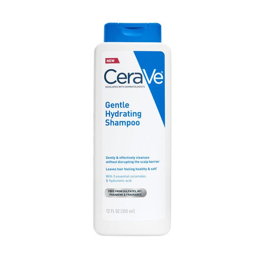 CeraVe Hydrating 2in1 Anti-Dandruff Shampoo + Conditioner, Sulfate & Paraben Free Fragrance Free, 12.0 fl oz
