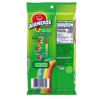 AirHeads Xtremes Rainbow Berry Sour Candy, 4.5 oz