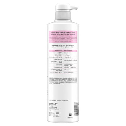 Pantene Pro-V Infinite Lengths Biotin & Collagen Shampoo, 13.5 OZ